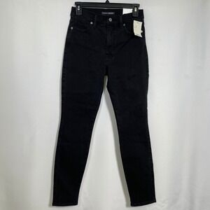 Lucky Brand Uni Fit Black Ankle High Rise Skinny Jeans Women's 3 W 27-29 NWT